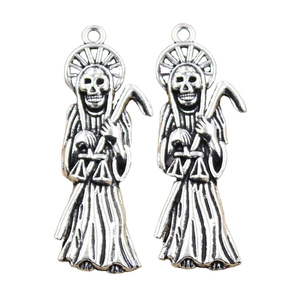 Ciondoli tristi mietitore <span class=keywords><strong>morte</strong></span> 51x19mm ciondoli Color argento tibetano gioielli antichi che fanno fai da te artigianato fatto a mano - Product Image 1