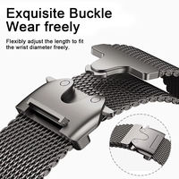 Bracelet en maille milanaise réglable en acier inoxydable Mingfung de 1 mm, cousu à la machine, pour Ultra/Série 44-49 mm, avec boucle ardillon – Vente chaude