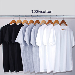 Camiseta Deportiva Extra Grande para Hombre, Transpirable, 100% Algodón, Lisa, de Manga Corta para Verano, para Parejas - Product Image 2
