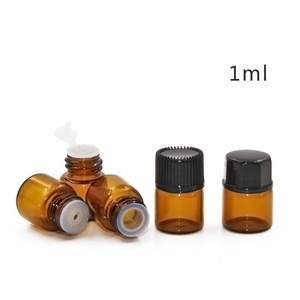 LLG Vente en gros 1ml 2 flacons vides Emballage 3 5 petits flacon essentiel en verre ambré pour poudre de parfum - Product Image 2
