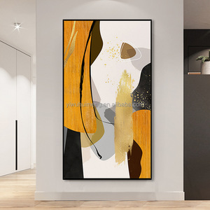 Moderno astratto decorativo marmo lamina d'oro Nordic Wall Art Picture dipinto a mano astratta wall art dipinti ad olio su tela - Product Image 4
