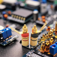 Bornes de connexion pour amplificateur plaqué or, bornes HIFI, prises banane pour connecteurs banane de 4 mm, vente en usine