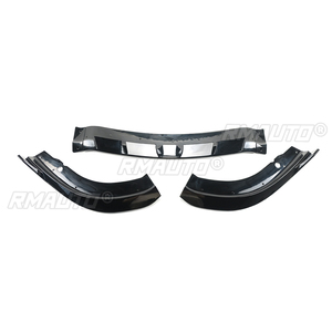 3PCS for Chrysler 300 C S SRT 2016-2023 Car Front Bumper Lip <b>Splitter</b> Spoiler Body Kit Glossy Black Carbon Fiber - Product Image 4