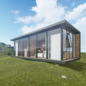 Neu gestaltete winzige Haus Haus Container mit Fabrik Direkt verkaufs preis Gast familie Hotel Fertighäuser tragbare Büro Blockhaus