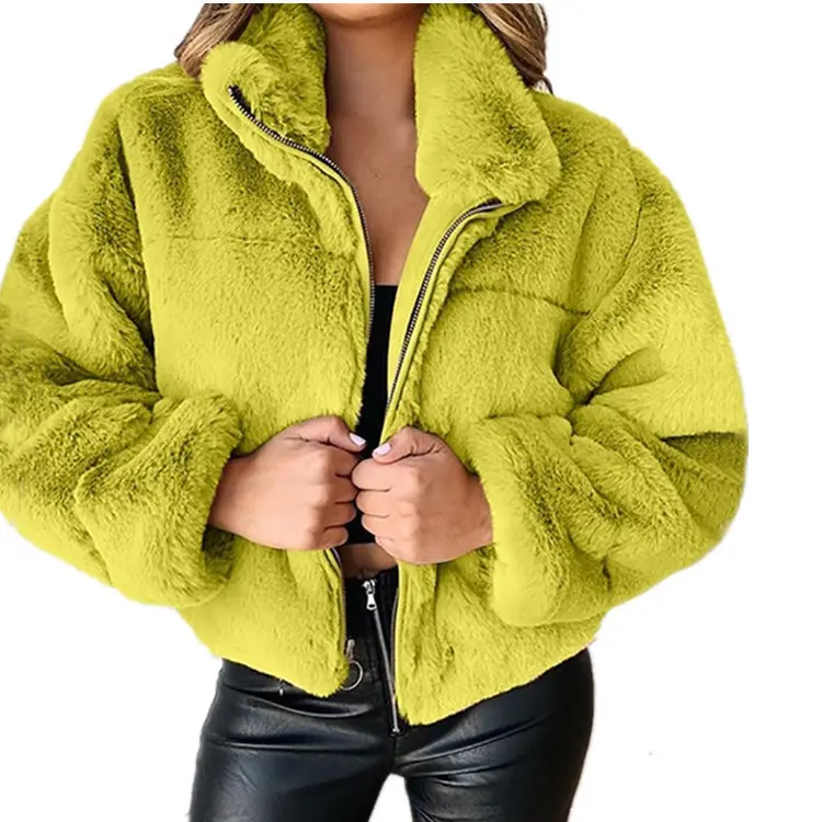 Nuovo arrivo inverno cappotto in pile di lana moda giacca di pelliccia calda all'ingrosso Plus Size cappotto spesso per le donne