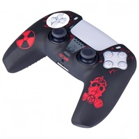 Étui de protection en silicone souple antidérapant pour manette de jeu avec 2 capuchons de joystick en caoutchouc, emballage en sac OPP (Fabriqué à Shenzhen)