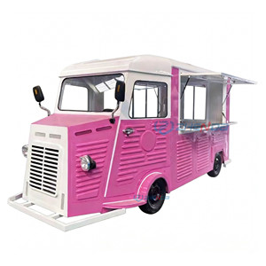 Carrito de Comida de Lujo para Café, Camioneta Eléctrica Plateada para Venta de Alimentos con Remolque Completamente Equipado - Product Image 3