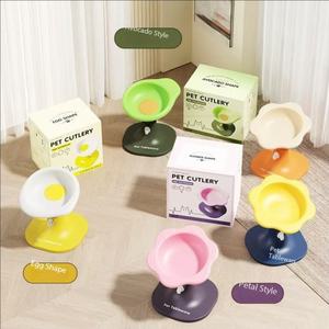 Gamelle pour animaux de compagnie en PP, double usage, angle et hauteur réglables, soutien du cou, grande capacité, ventouse <span class=keywords><strong>anti</strong></span>-basculement, moderne, pour chiens, aliments - Product Image 3