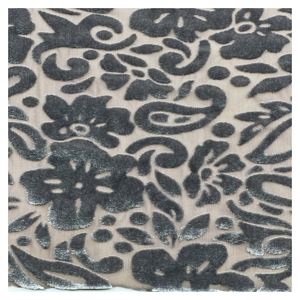 卸売 ストレッチ シルク ベルベット 生地 バーンアウト 花柄 ベルベット 生地 衣料品用 - Product Image 2