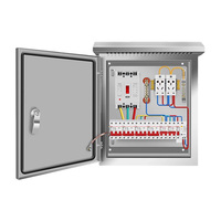 Boîte de distribution de chantier en acier inoxydable pour extérieur, étanche et anti-poussière, boîte de contrôle complète résistante à la pluie, 220/380V 100A