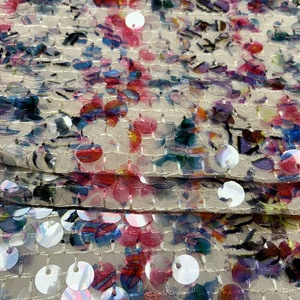 Vải Voan Thêu Kim Sa 3D Giá Nhà Máy Vải Dệt Kim Shaoxing - Product Image 2