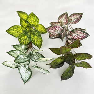 ใบไม้ประดิษฐ์ขายส่งจากโรงงานโดยตรงสำหรับตกแต่งดอกไม้ ต้นไม้จำลองสีเขียว - Product Image 2