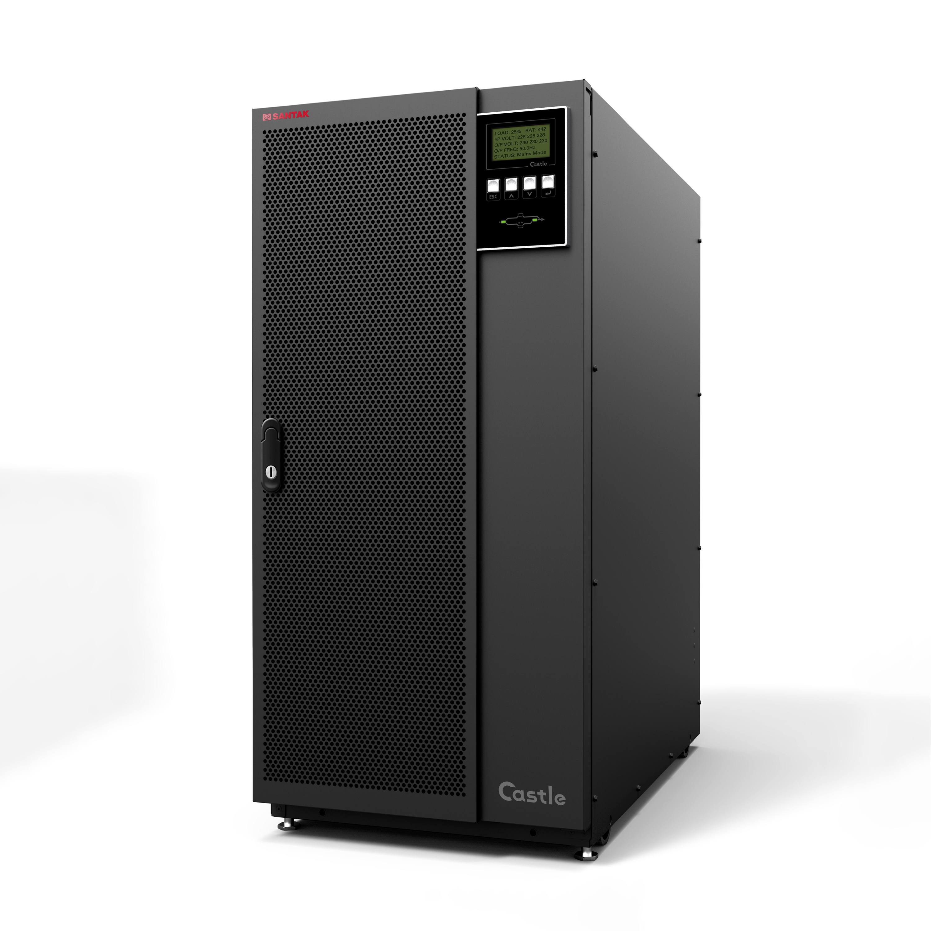 SANTAK Castle 3C3 PRO 40 kVA 40 kVA 40 k 36 кВт, трехфазная двойная конверсионная онлайн башня, требуется внешний аккумулятор 40 kVA UPS