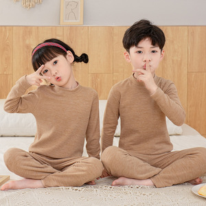 Pigiami da notte per bambini con biancheria intima termica lunga e spessa <span class=keywords><strong>invernale</strong></span> per bambini 2 pezzi - Product Image 5