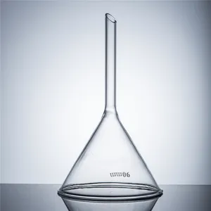 उच्च तापमान प्रतिरोध ग्लास soild रसायन विज्ञान प्रयोगशाला ग्लास कीप