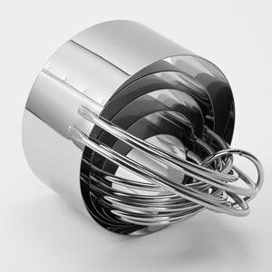 Juego de moldes para pasteles de acero inoxidable, 5 piezas, con doble asa, moldes para mousse, herramientas de repostería duraderas para pastelería - Product Image 4