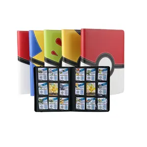 पु चमड़े ट्रेडिंग कार्ड बांधने की मशीन एलबम फ़ोल्डर जिपर संस्करण कस्टम 9 जेब ट्रेडिंग कार्ड बांधने की मशीन
