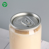Bouteille de boisson en PET jetable à impression numérique d'une capacité de 500ml et 650ml, couvercle à ouverture facile pour eau pétillante, thé à bulles, jus et soda.