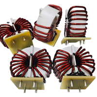 Bobine d'inductance plate toroïdale à noyau de ferrite, filtre de mode commun à trou traversant vertical/horizontal, 780uH 25A