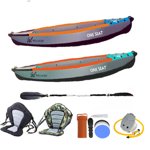 Canoë gonflable de haute qualité pour 1-2 personnes, fabriqué à Weihai, idéal pour l'extérieur, avec technologie Drop Stitch - Product Image 1