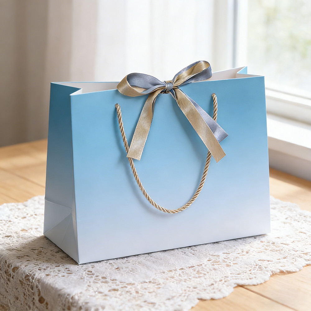 Cloth Paper Bag Custom Portable Paper Bags with Handles Packaging Bags