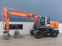 Excavator Roda Hemat Biaya ZX170W Multifungsi dengan Bucket untuk Pekerjaan Infrastruktur Pedesaan