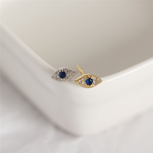 Orecchini a Perno ROXI con Occhio del Demone Placcati in Oro 18K e Diamanti Creativi, Vendita all'Ingrosso - Product Image 6