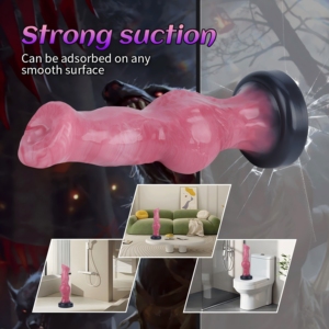 6 ''inch Quái Vật dildo Fantasy Horse mềm hậu môn dildo với Big Knot Dog Knot dildo với cốc hút hậu môn đồ chơi cho nam giới - Product Image 4