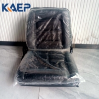 Siège de cabine universel pour chariot élévateur, bateau, déboucheuse, tondeuse, tracteur compact, mini-pelle, excavatrice, compatible Kubota, Bobcat et autres marques