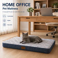 Matelas pour animaux de compagnie OEM rafraîchissant en silicone, doux, pour le voyage, taille personnalisée, couleur, logo, structure multicouche de soutien