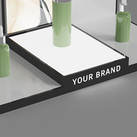 Présentoir de Comptoir Haut de Gamme pour Soins de la Peau, Présentoirs Lumineux en Acrylique pour Cosmétiques avec Affiche Insérable