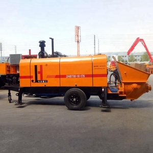 Pompe à béton électrique montée sur remorque de marque JIUHE, fabricant chinois, électromoteur HBT80, pompe à béton sur remorque - Product Image 5