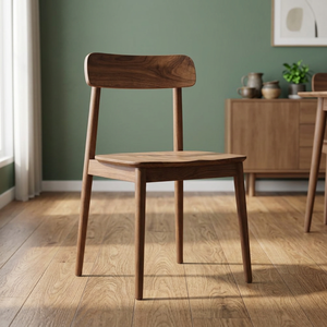 Chaise d'appoint moderne en teck massif, design scandinave, pieds coniques, durable, confortable, mobilier de jardin extérieur pour salle à manger - Product Image 3