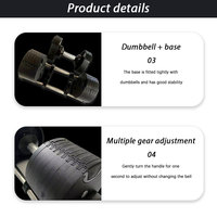 Ensemble d'haltères réglables pour la gymnastique, poids libre, entraînement rond, 32kg (2Kg +), vente en gros