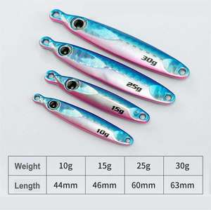 Pesca 10g 15g 25g 30g 40g 60g tungsteno Jig Pesca esca per Trevally affondamento Pesca esca - Product Image 6