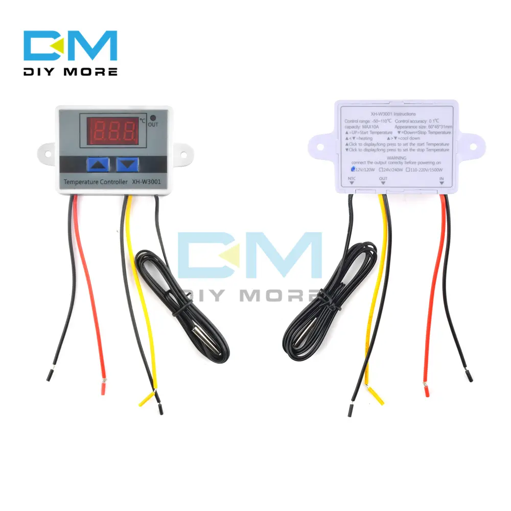 XH-W3001 12V 24V 220V Microcomputer regolatore di temperatura digitale termostato interruttore elettronico intelligente di controllo della temperatura