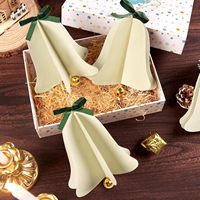 Weihnachtsglocken-Ornamente Papier-Hängedekoration für den Baum Neujahrsparty Winterferien Heimdekoration 9 Stück