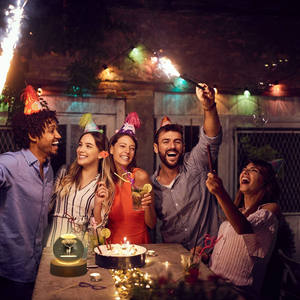 Đèn Ngủ Hình Cầu Pha Lê Nghệ Thuật 3D Đèn Ngủ Led Hệ Thống Năng Lượng Mặt Trời Trang Trí Hình Cầu Pha Lê Dạ Quang Trang Trí Nhà Cửa Để Bàn - Product Image 5