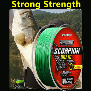 Línea de pesca trenzada de 4 hebras al por mayor 100M línea de nivel multifilamento de alta resistencia línea trenzada PE - Product Image 4