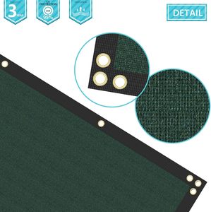 Écran coupe-<span class=keywords><strong>vent</strong></span> de confidentialité pour court de tennis de qualité supérieure 3m X 18m <span class=keywords><strong>Filet</strong></span> tissé en HDPE solide <span class=keywords><strong>avec</strong></span> bordure palmée et œillets en laiton - Product Image 2