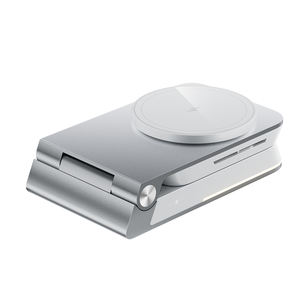 Station de charge sans fil magnétique 4 en 1 avec lumière, pour iPhone 17, <span class=keywords><strong>Apple</strong></span> Watch, AirPods Qi2, chargeur sans fil pliable en aluminium - Product Image 4