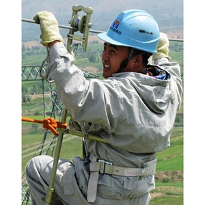 Plateforme de travail suspendue en alliage pour travaux en hauteur, avec échelle à corde isolée, système de blocage automatique à ligne simple et frein à double ligne, tête de corde en alliage d'aluminium pour travaux en hauteur - Product Image 5