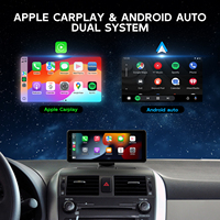 6.86 pouces Portable sans fil Carplay écran tactile GPS fonction stéréo tableau de bord Android Auto lecteur CD USB caméra de recul TV 1 an