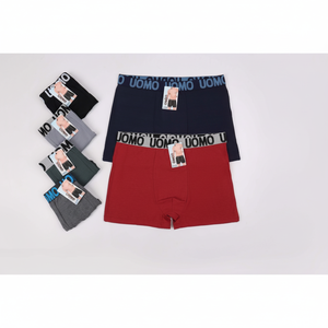 Boxer da uomo in cotone XXL con cintura elastica e Design traspirante con Logo in tessuto monouso in vita - Product Image 2