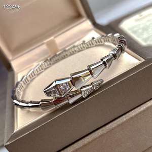 HighEnd 18K Rose <b>Gold</b> Snake <b>Bracelet</b> Luxury Lab Diamond Serpent Bangle Liquid Motion Full Body Articulated Jewelry Women's - Product Image 3