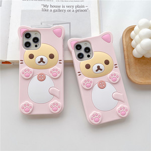 Vente flash - Coques de téléphone portable en silicone antichoc avec des designs de personnages de dessins animés 3D pour les modèles 17/16/15/14/13 Pro Max - Product Image 4