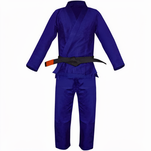 Kimono de Judo Azul Resistente, Traje de Entrenamiento de Poliéster Transpirable de Secado Rápido para Adultos, Talla XXL - Product Image 1