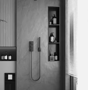 Niche <span class=keywords><strong>de</strong></span> douche en acier inoxydable 304, <span class=keywords><strong>étagère</strong></span> murale encastrée pour douche, <span class=keywords><strong>étagère</strong></span> <span class=keywords><strong>de</strong></span> rangement <span class=keywords><strong>de</strong></span> douche intégrée sur mesure pour <span class=keywords><strong>salle</strong></span> <span class=keywords><strong>de</strong></span> <span class=keywords><strong>bain</strong></span> - Product Image 3