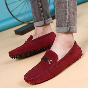 Zapatos de Cuero Vacuno Casuales de Estilo Británico para Hombre, Mocasines de Verano, Zapatos de Cuero Genuino a la Moda para Papá, Zapatos Cómodos - Product Image 3
