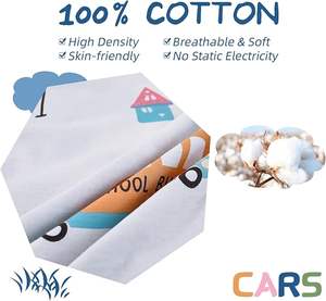 Ensemble <span class=keywords><strong>de</strong></span> <span class=keywords><strong>housse</strong></span> <span class=keywords><strong>de</strong></span> <span class=keywords><strong>couette</strong></span> pour enfants Twin Cotton Cartoon Car Truck Bedding Set for Boys Girls Comforter Cover Set - Product Image 5